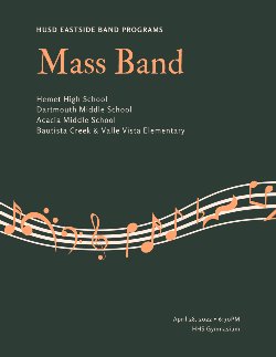 Mass Band Concert Information